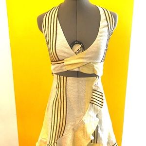 L'ATISTE Linen Wrap Sundress